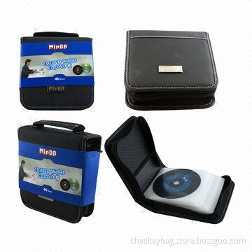 40-pocket CD Wallet, Made of PU